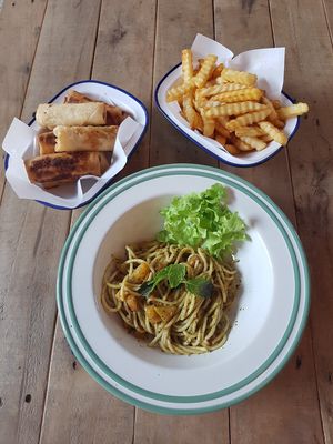 Vegan Pesto Spaghetti at Stay Samed in Koh Samet