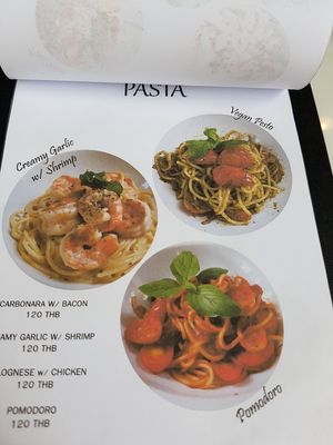 Menu at Stay Samed in Koh Samet