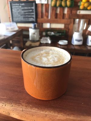 Soy cappuccino  at The Nest in Galle