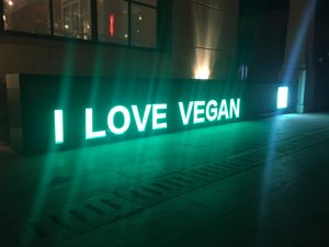 Be warned! Some dishes contain eggs and dairy  at Hé Tián SùShí 荷恬素食 in Dalian