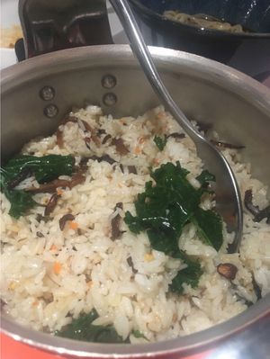 Wild rice and quinoa  at Hé Tián SùShí 荷恬素食 in Dalian