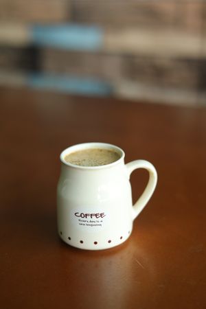 Coffee with Plant milk at Plantarium in Hyderabad