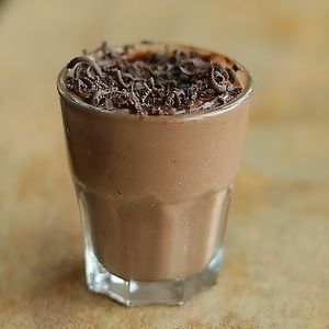 Vegan Chocolate Mousse shot at Plantarium in Hyderabad
