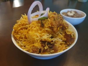 Chick'n Biryani at Plantarium in Hyderabad