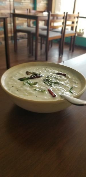 Vegan curd rice at Plantarium in Hyderabad