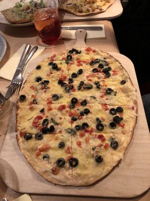 Tarte flambé  at Brauhaus Sacher in Leonberg