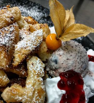 Kaiserschmarrn (temporary special menue) at Brauhaus Sacher in Leonberg