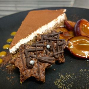 Speculos spiced cookie Tiramisu (temporary special menue) at Brauhaus Sacher in Leonberg