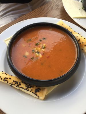 Gazpacho kinda soup  at Brauhaus Sacher in Leonberg
