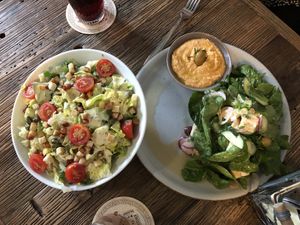 super tasty and healthy mixed salad  at Brauhaus Sacher in Leonberg