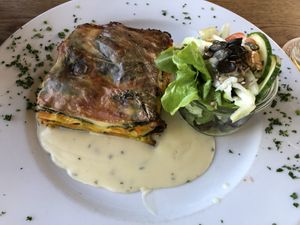 Lasagne! Delicious  at Brauhaus Sacher in Leonberg