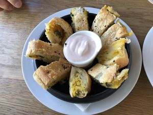Börek  at Brauhaus Sacher in Leonberg