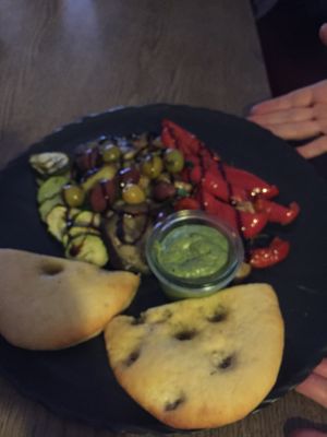 Antipasti plate  at Brauhaus Sacher in Leonberg