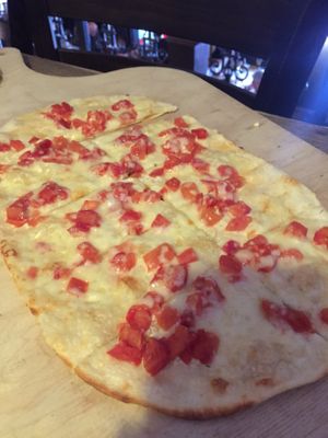 children tarte flambé (vegetarian) at Brauhaus Sacher in Leonberg