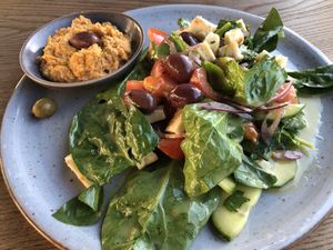 Fatoush Salat! Fantastic! at Brauhaus Sacher in Leonberg