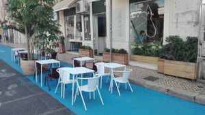 Manjerica is in a blue street at Manjerica in Lisbon