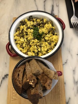 Tofu Scramble (10€)  at Manjerica in Lisbon
