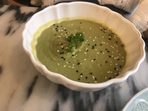 Thick vegetable soup (no potatoes)  at Manjerica in Lisbon