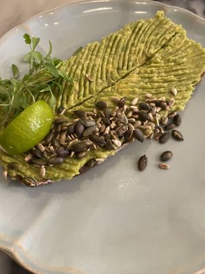 avocado toast  at Manjerica in Lisbon