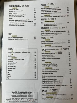 Menu.  at Manjerica in Lisbon