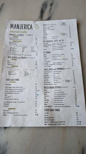 Menu May 2024 at Manjerica in Lisbon