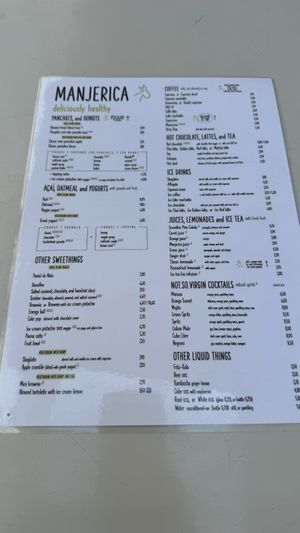 Sweet menu   at Manjerica in Lisbon
