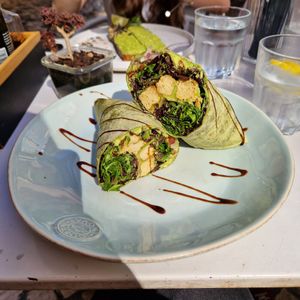 Guacamole wrap at Manjerica in Lisbon
