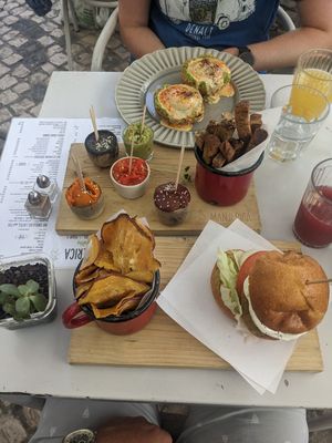 Those dips are amazing at Manjerica in Lisbon