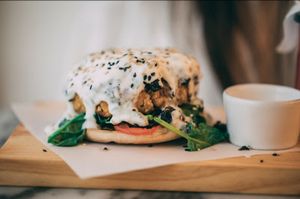 100% plant based burger (several options) at Manjerica in Lisbon