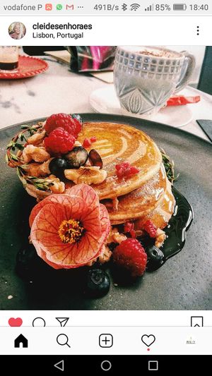 Pancakes (many options to choose from) at Manjerica in Lisbon