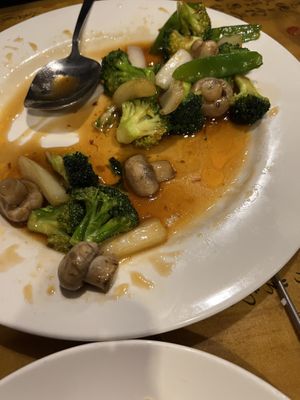 Stir fry vegetables in garlic sauce  at Oriental Jade in Bangor