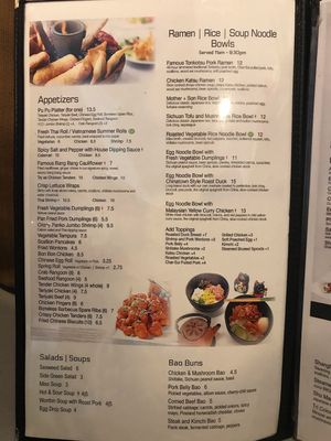 Apps, salads, soups, ramen menu at Oriental Jade in Bangor