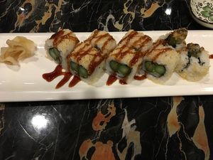 Asparagus roll at Oriental Jade in Bangor