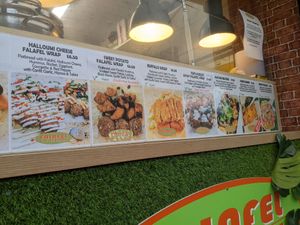 Menu at Falafel and Friends in Norwich