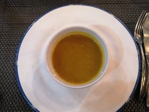 Vegetable soup at Lo De Monik in Havana