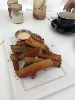 Yuca fries at Lo De Monik in Havana