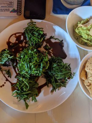 Mushroom caps at Qulture in Puerto Vallarta