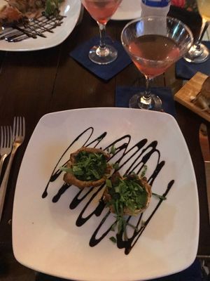 Vegan quiche and tequila cosmo  at Qulture in Puerto Vallarta