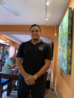Oscar. Fantastic server & so fun! at Qulture in Puerto Vallarta