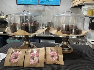 Donuts and brownies  at Mindful Baking Kitchen & Cafe in Chicago