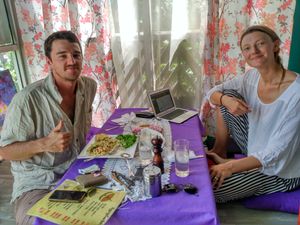 Fettucine Cabonara at Gypsy Garden  in Jerantut