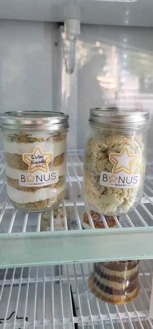 Take home cakes and dough at Bonus Bakery in Vancouver