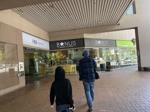 Store front   at Bonus Bakery in Vancouver