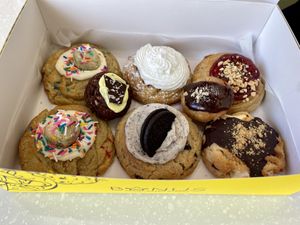 Sprinkle, lemon pie, pb & j, cookies and cream, s’mores   at Bonus Bakery in Vancouver