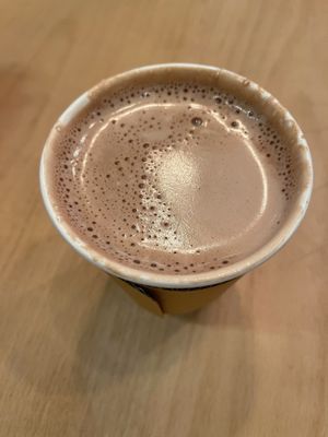 hot chocolate  #Veganuary at Bonus Bakery in Vancouver