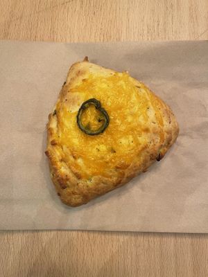 jalpeno cheddar scone  #Veganuary at Bonus Bakery in Vancouver