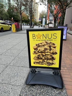 Vegan bakery  at Bonus Bakery in Vancouver