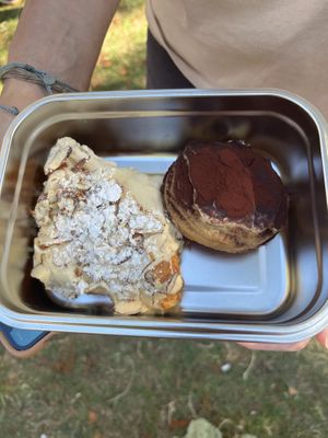Almond scone and tiramisu cookie  at Bonus Bakery in Vancouver