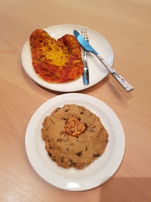 Perfect breakfast on a rainy morning at Bonus Bakery in Vancouver