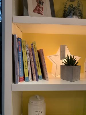 Vegan books at Bonus Bakery in Vancouver